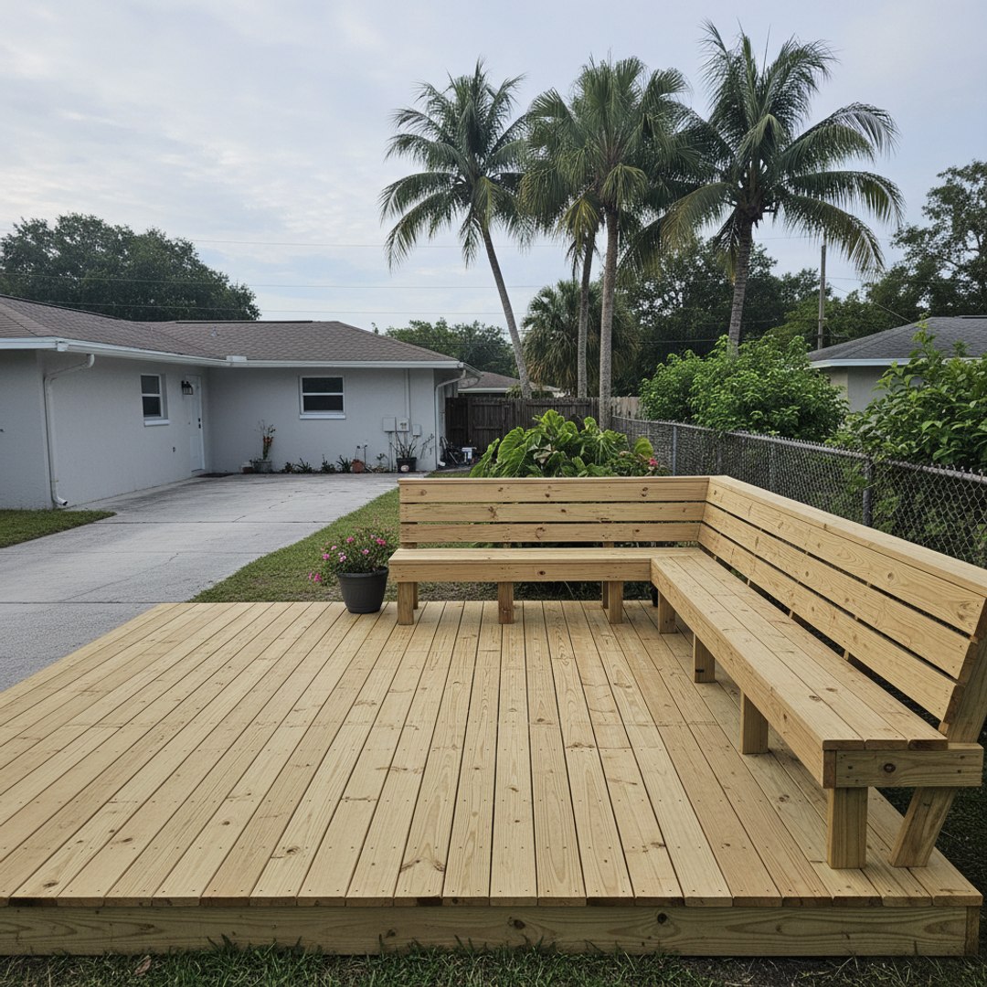 Deck Resurfacing completed by New Look Deck Co in Kissimmee, FL